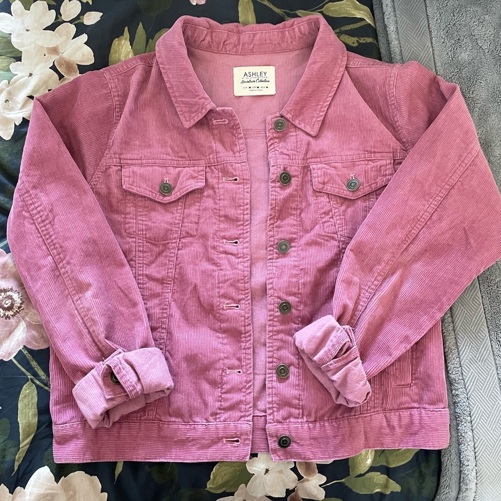 Barbie Pink Cropped Corduroy Jacket